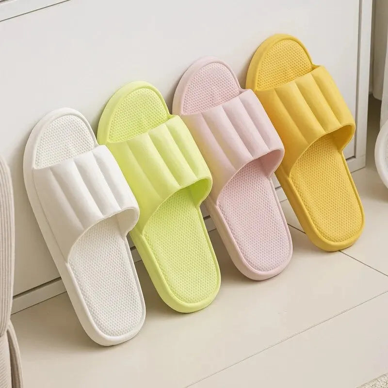 Fashion Women's Summer Slippers Eva High Quality Soft Bottom Sandals Shoes For Men Indoor Non-Slip Female Cloud Cushion Slides