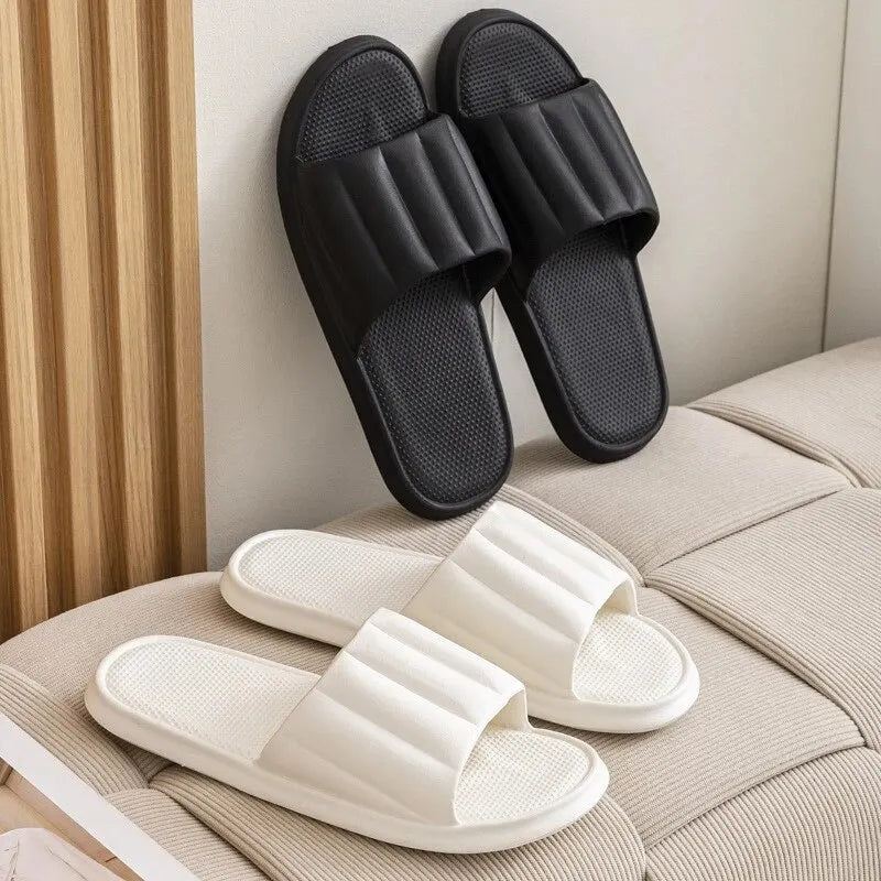 Fashion Women's Summer Slippers Eva High Quality Soft Bottom Sandals Shoes For Men Indoor Non-Slip Female Cloud Cushion Slides