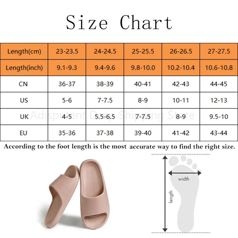 Summer Slippers Couple Cute Bear Cartoon Print Soft Sole Indoor Sandals Men Non-Slip Outdoor Beach Shoes Women Bathroom Footwear