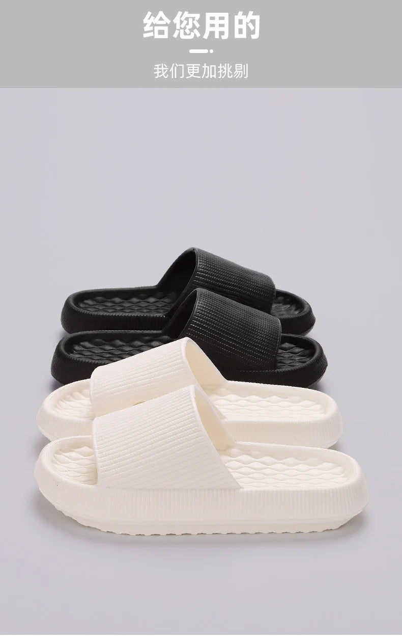 Non-slip women's slippers Thick Platform Bathroom Slippers Fashion Soft Sole EVA Indoor Slides Woman Sandals 2024 Summer