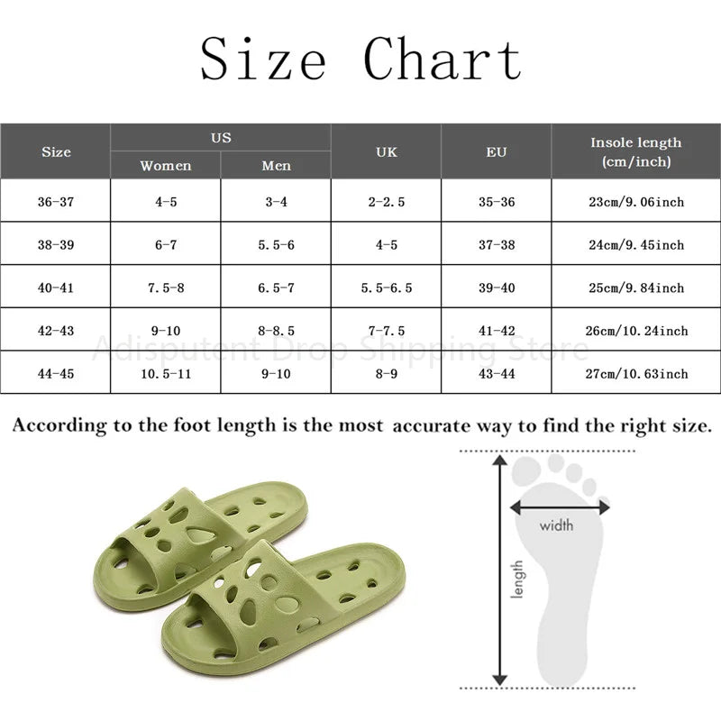 Summer Slippers Couple Cute Bear Cartoon Print Soft Sole Indoor Sandals Men Non-Slip Outdoor Beach Shoes Women Bathroom Footwear